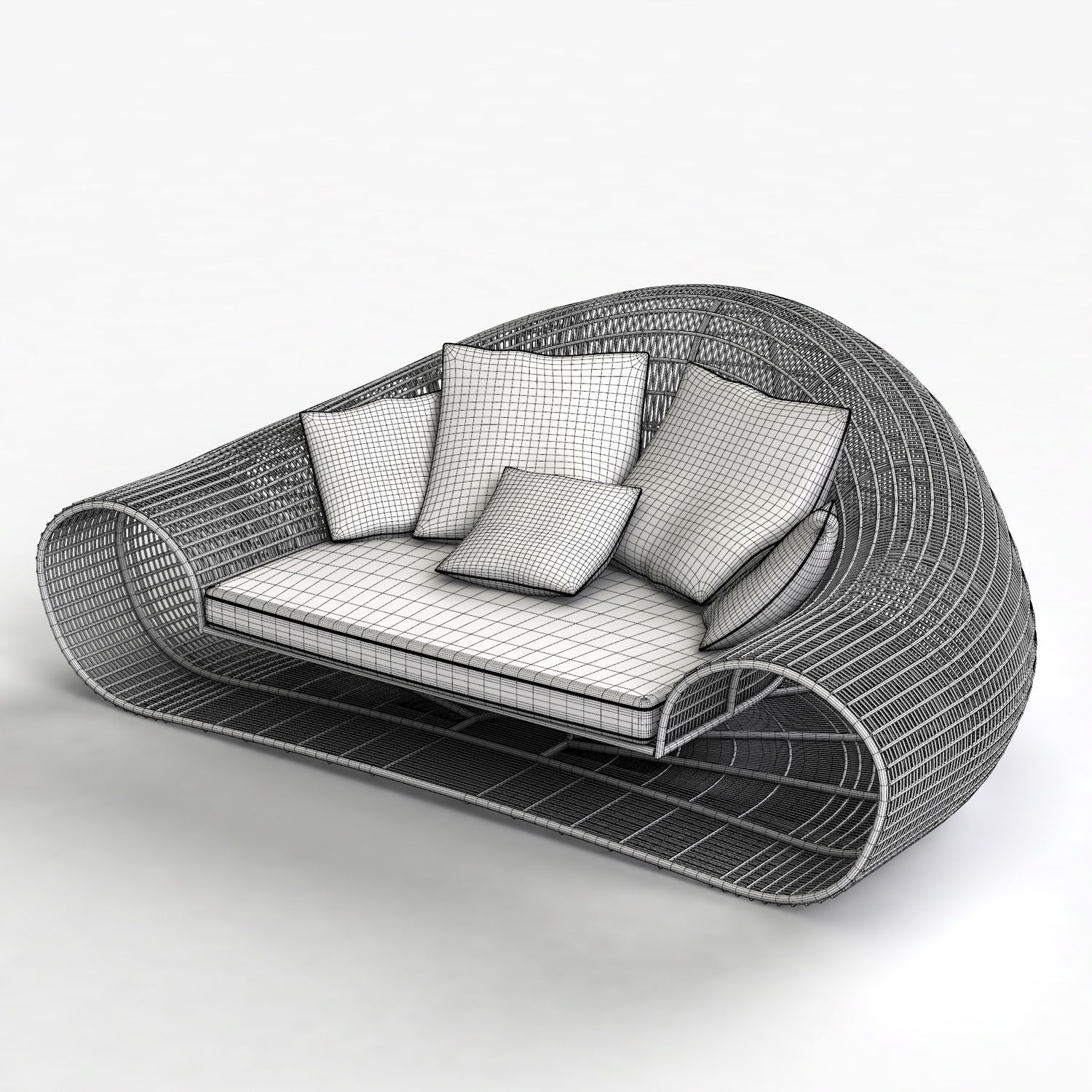 Croissant Sofa 3D model_6