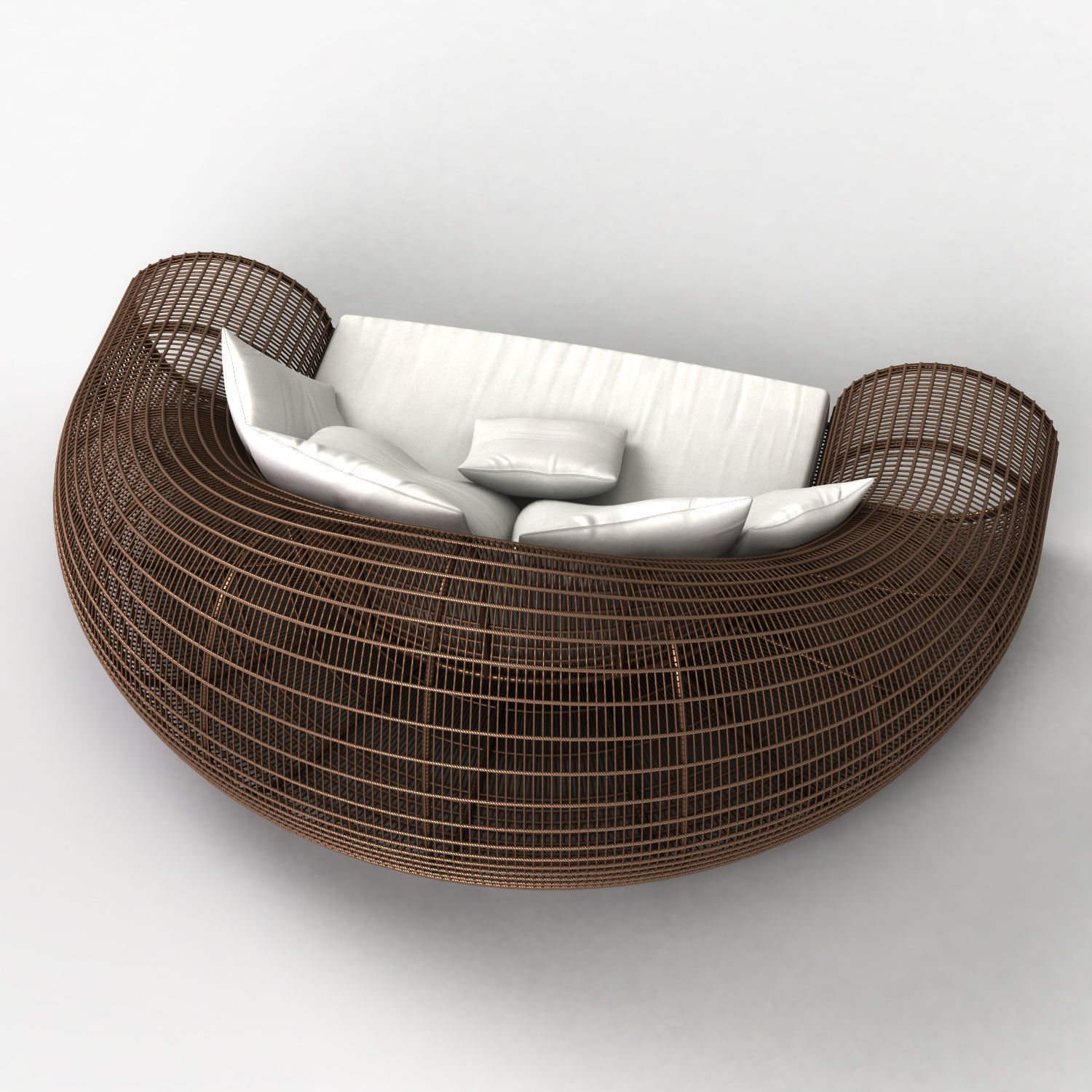 Croissant Sofa 3D model_2