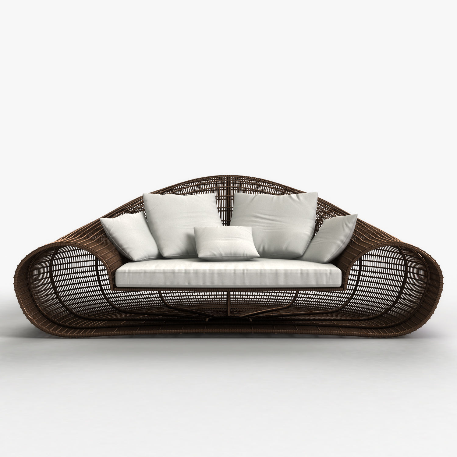 Croissant Sofa 3D model_3
