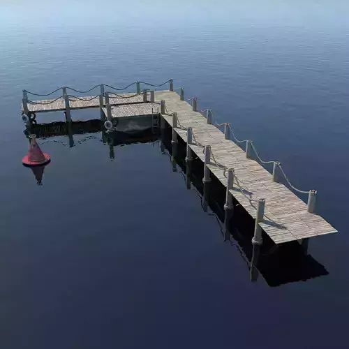 Marina for boats 3D model