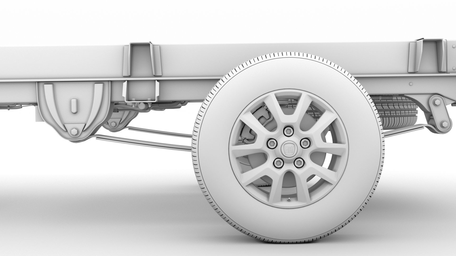 Fiat Ducato Chassis Truck Single Cab 4035WB 2020 3D model_21