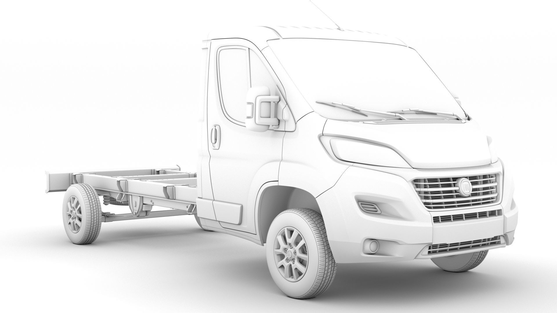 Fiat Ducato Chassis Truck Single Cab 4035WB 2020 3D model_14