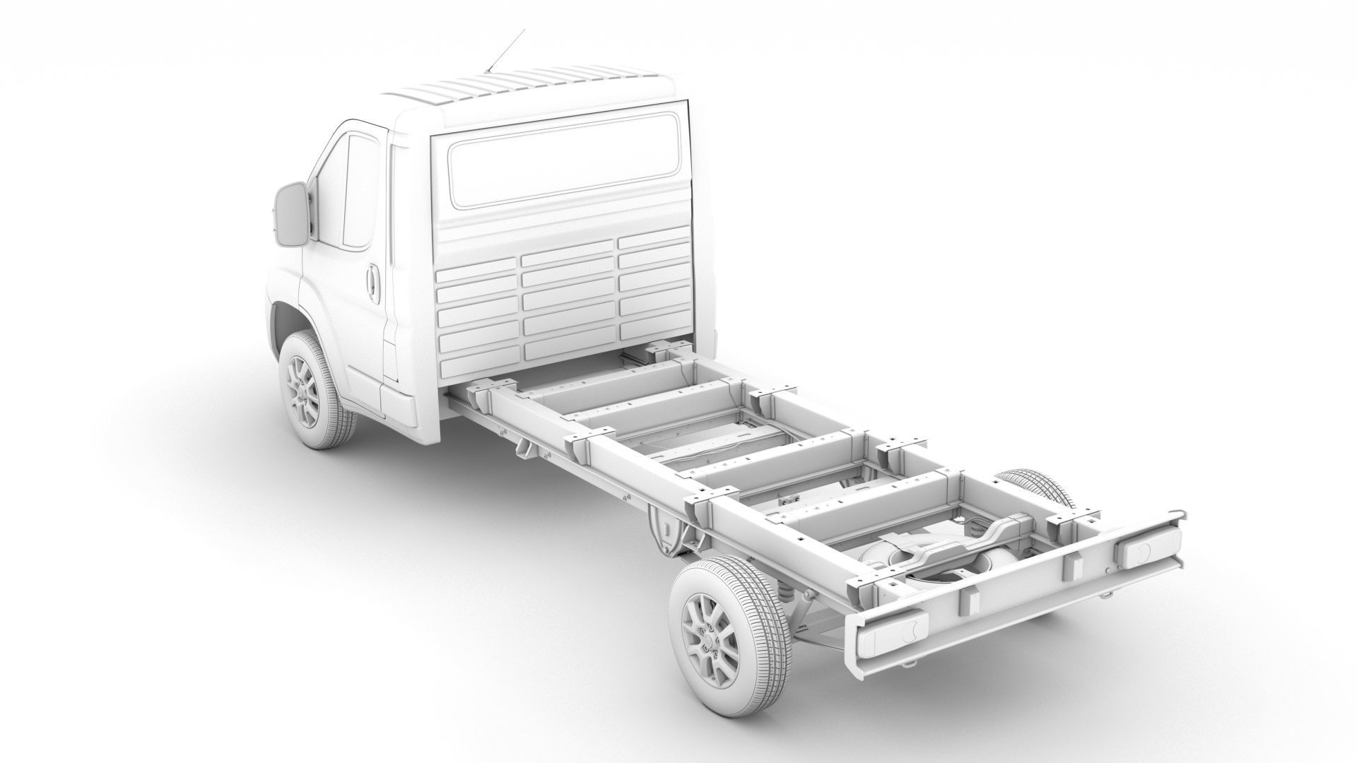 Fiat Ducato Chassis Truck Single Cab 4035WB 2020 3D model_17