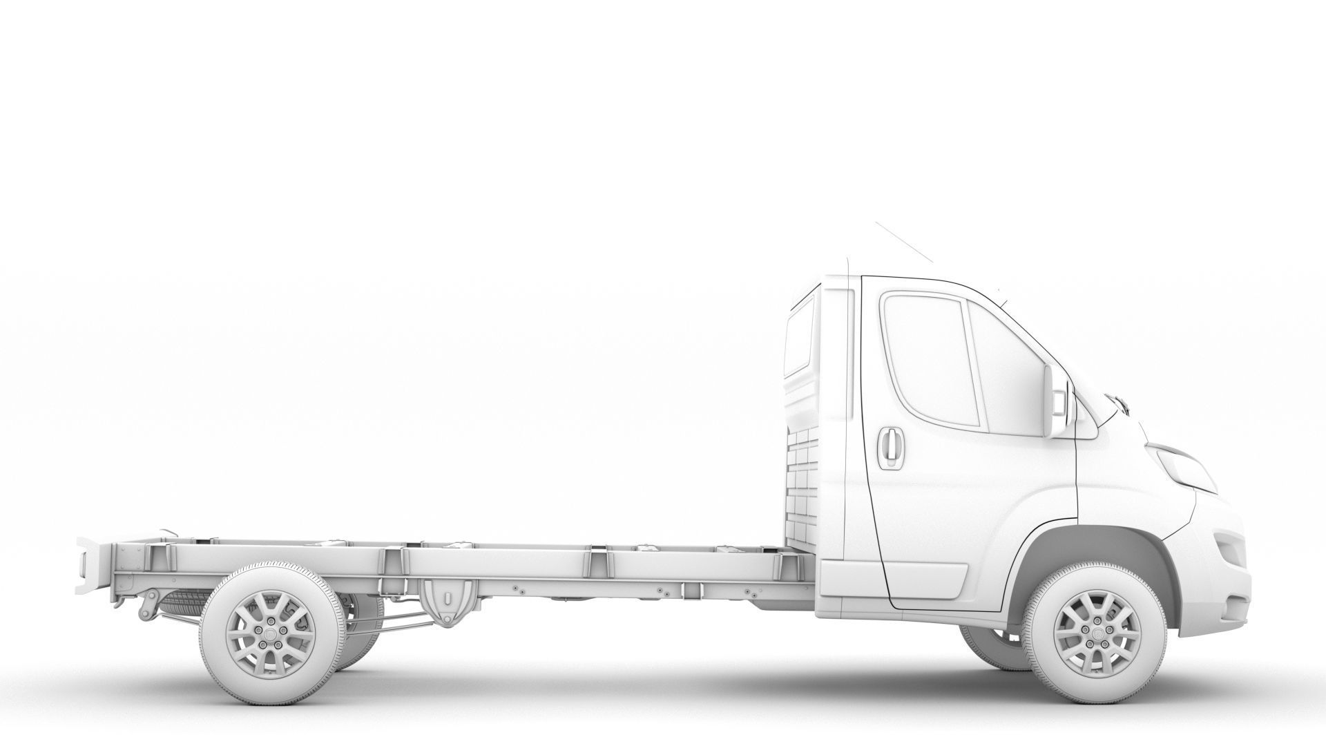 Fiat Ducato Chassis Truck Single Cab 4035WB 2020 3D model_15