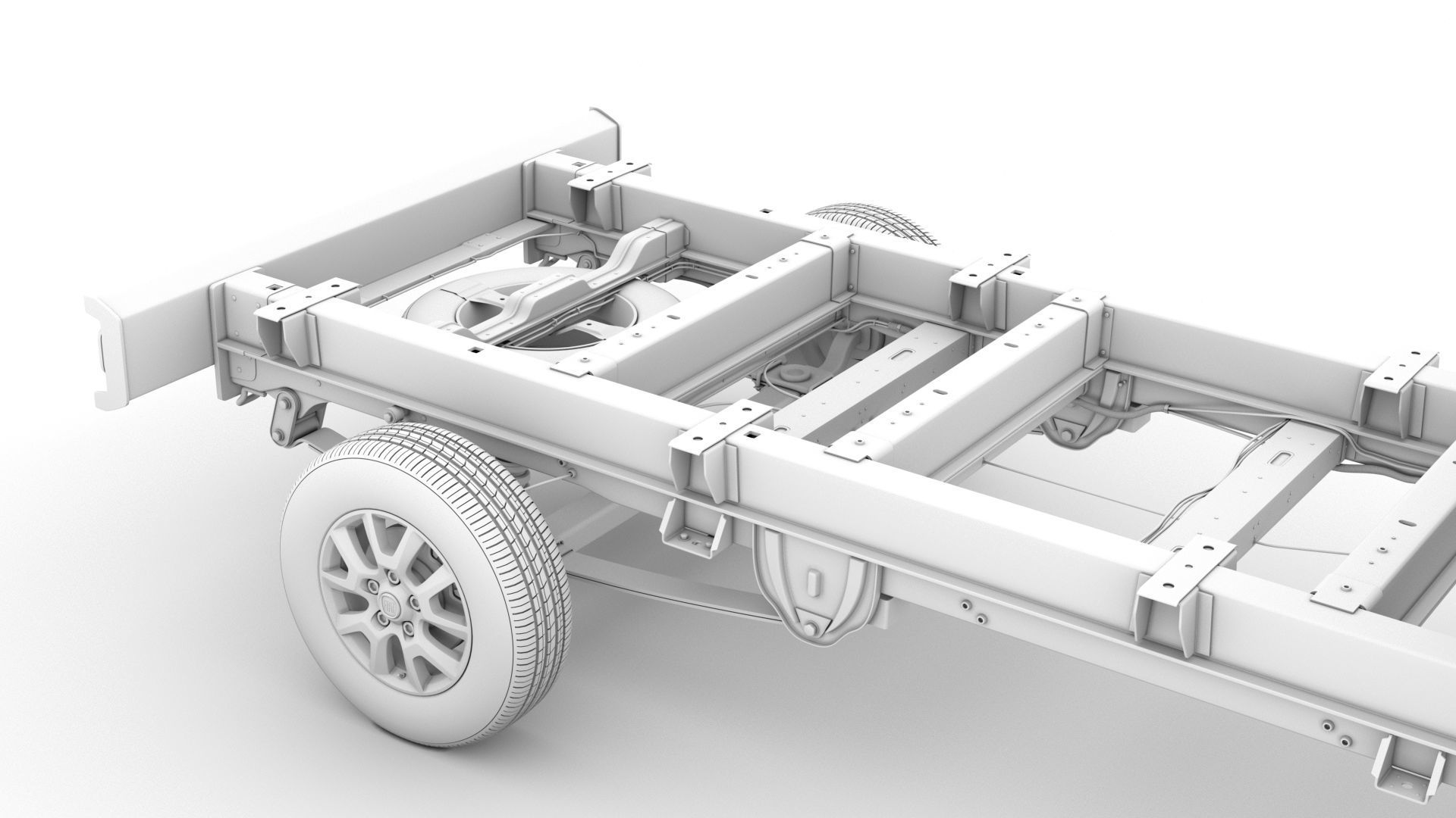 Fiat Ducato Chassis Truck Single Cab 4035WB 2020 3D model_25