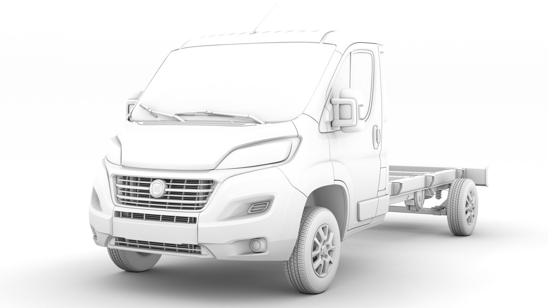 Fiat Ducato Chassis Truck Single Cab 4035WB 2020 3D model_22