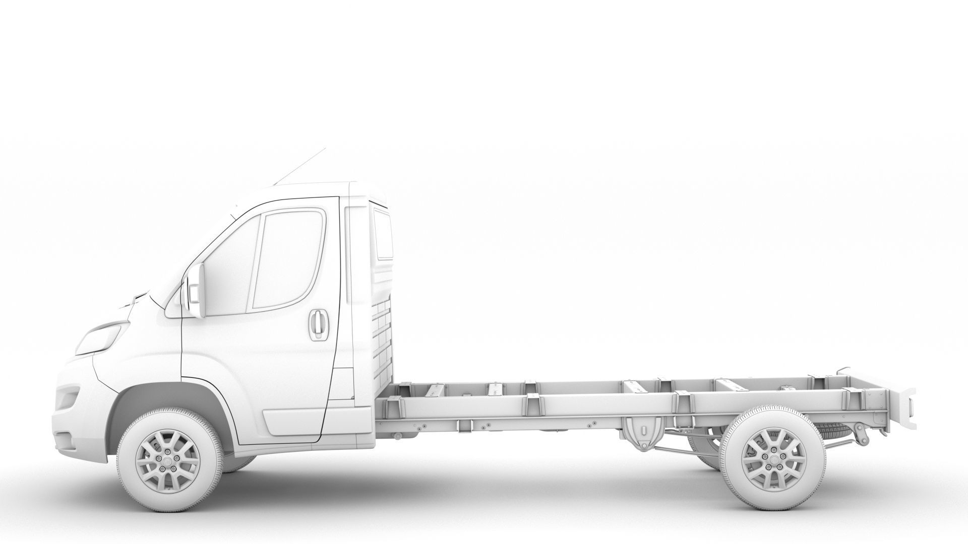 Fiat Ducato Chassis Truck Single Cab 4035WB 2020 3D model_19