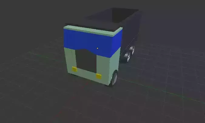 2019 Kenworth cabover dump truck 3D model