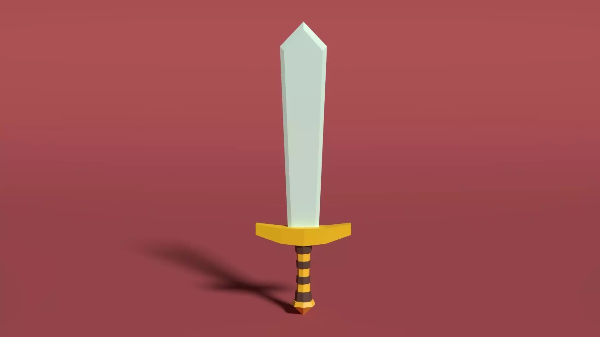 Sword Basic Game Free low-poly 3D model