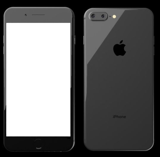 Apple iPhone 8 Plus - Space Gray 3D model_2