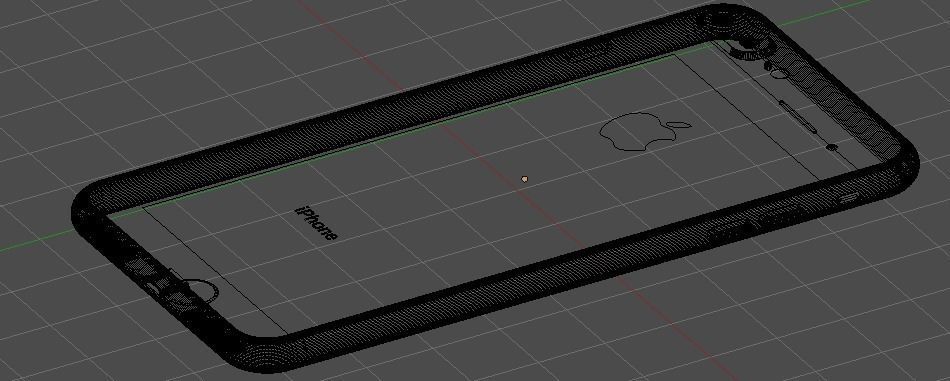 Apple iPhone 8 Plus - Space Gray 3D model_8