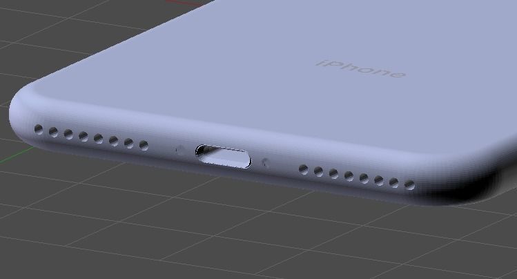 Apple iPhone 8 Plus - Space Gray 3D model_7