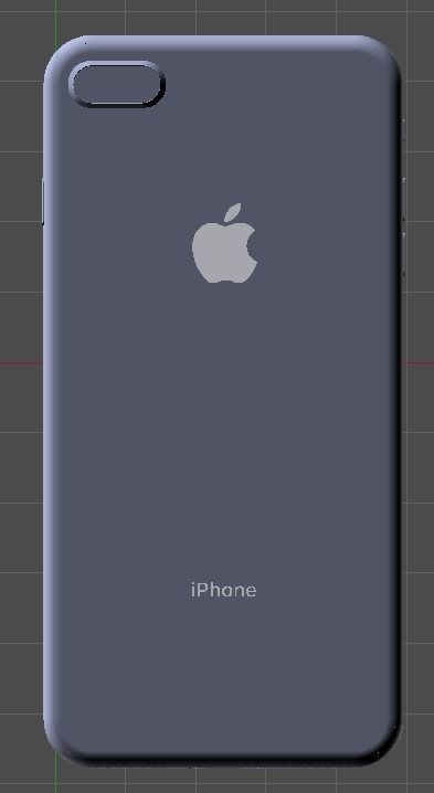 Apple iPhone 8 Plus - Space Gray 3D model_5