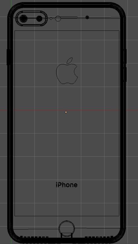 Apple iPhone 8 Plus - Space Gray 3D model_9