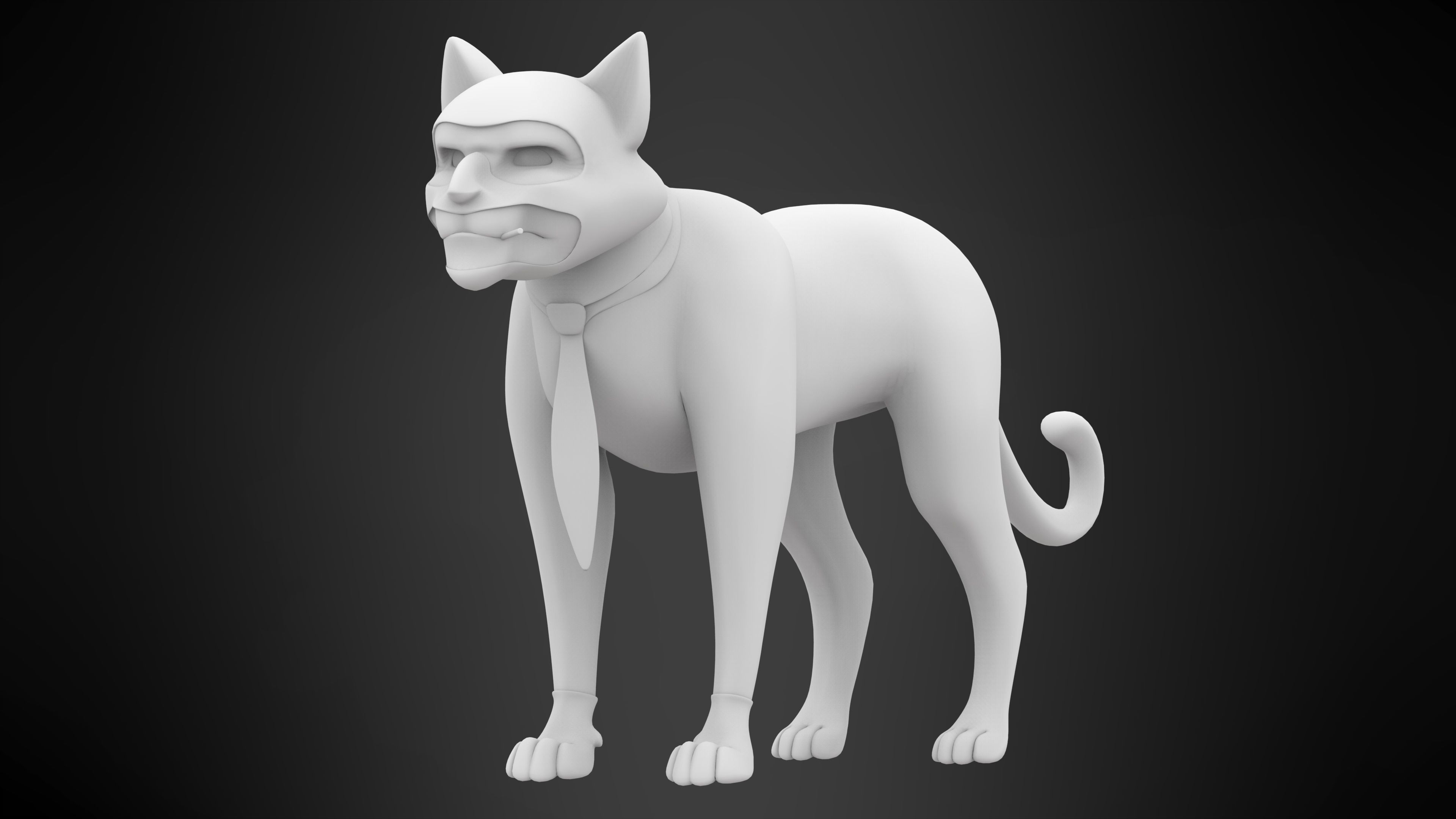 TF2 Spy Cat Low-poly 3D model_5