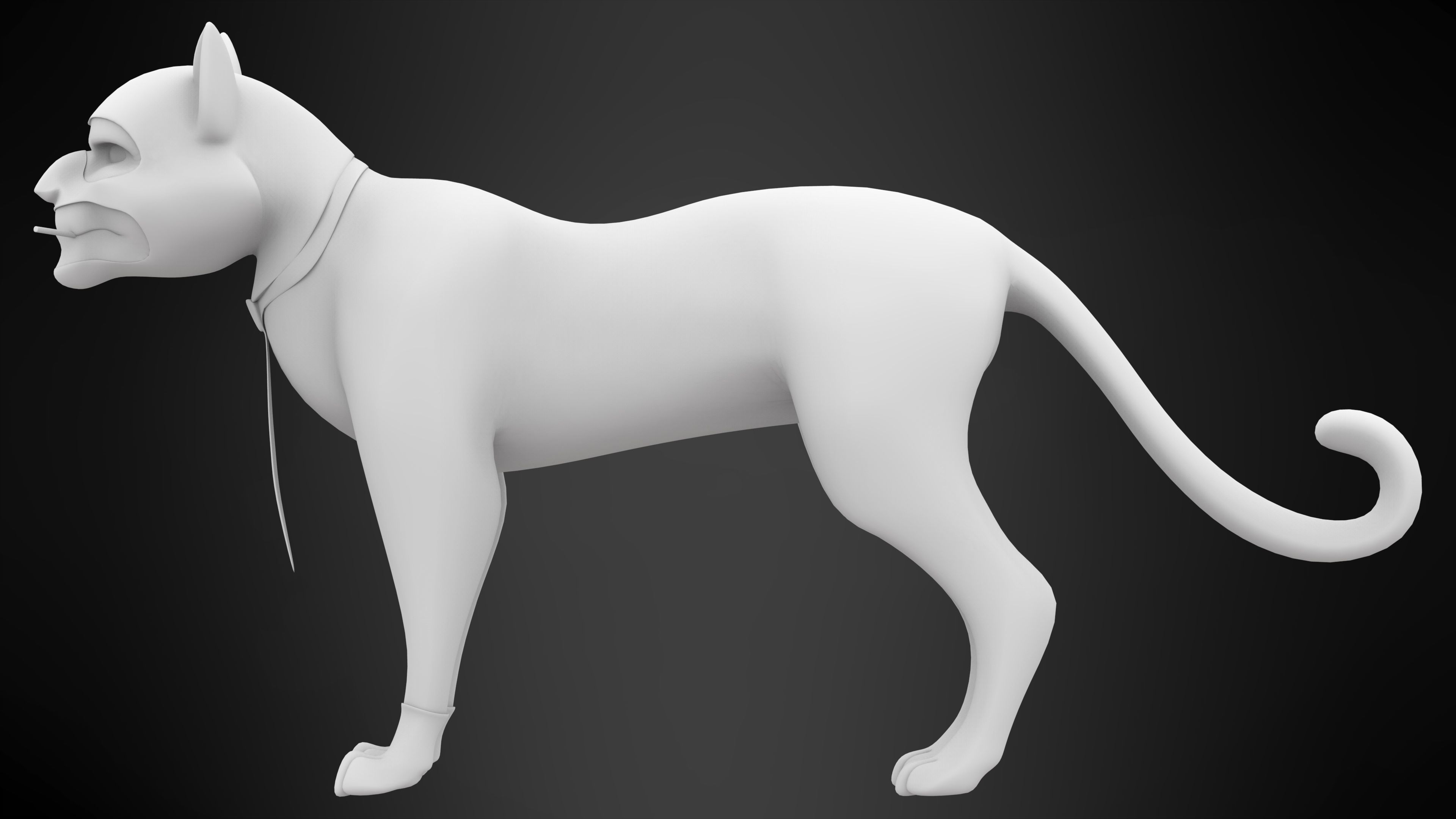 TF2 Spy Cat Low-poly 3D model_7