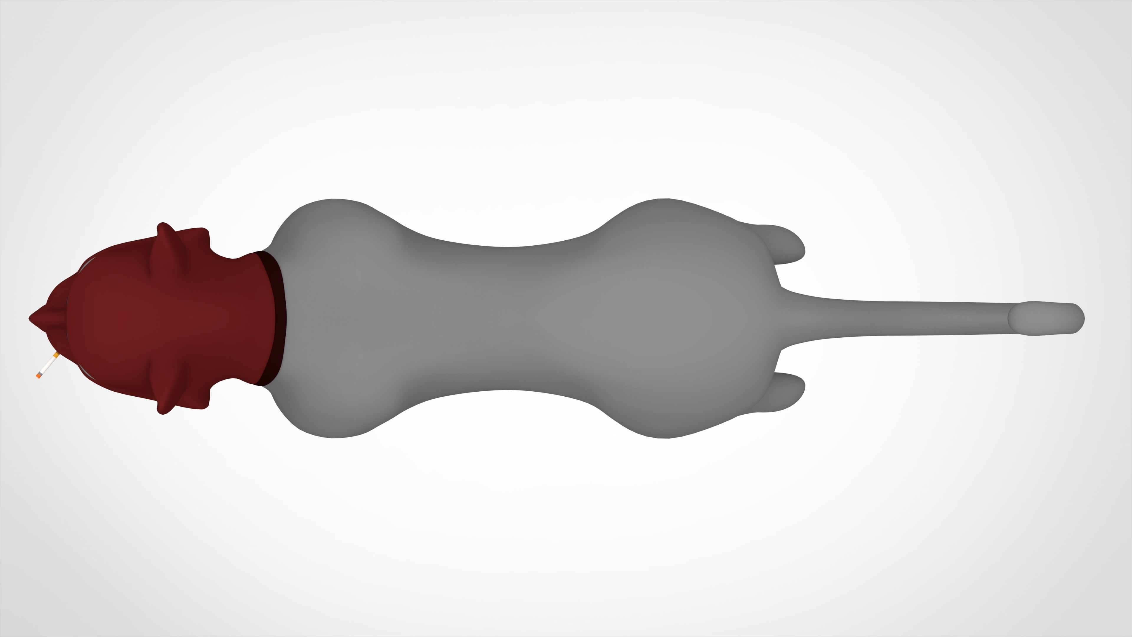 TF2 Spy Cat Low-poly 3D model_4