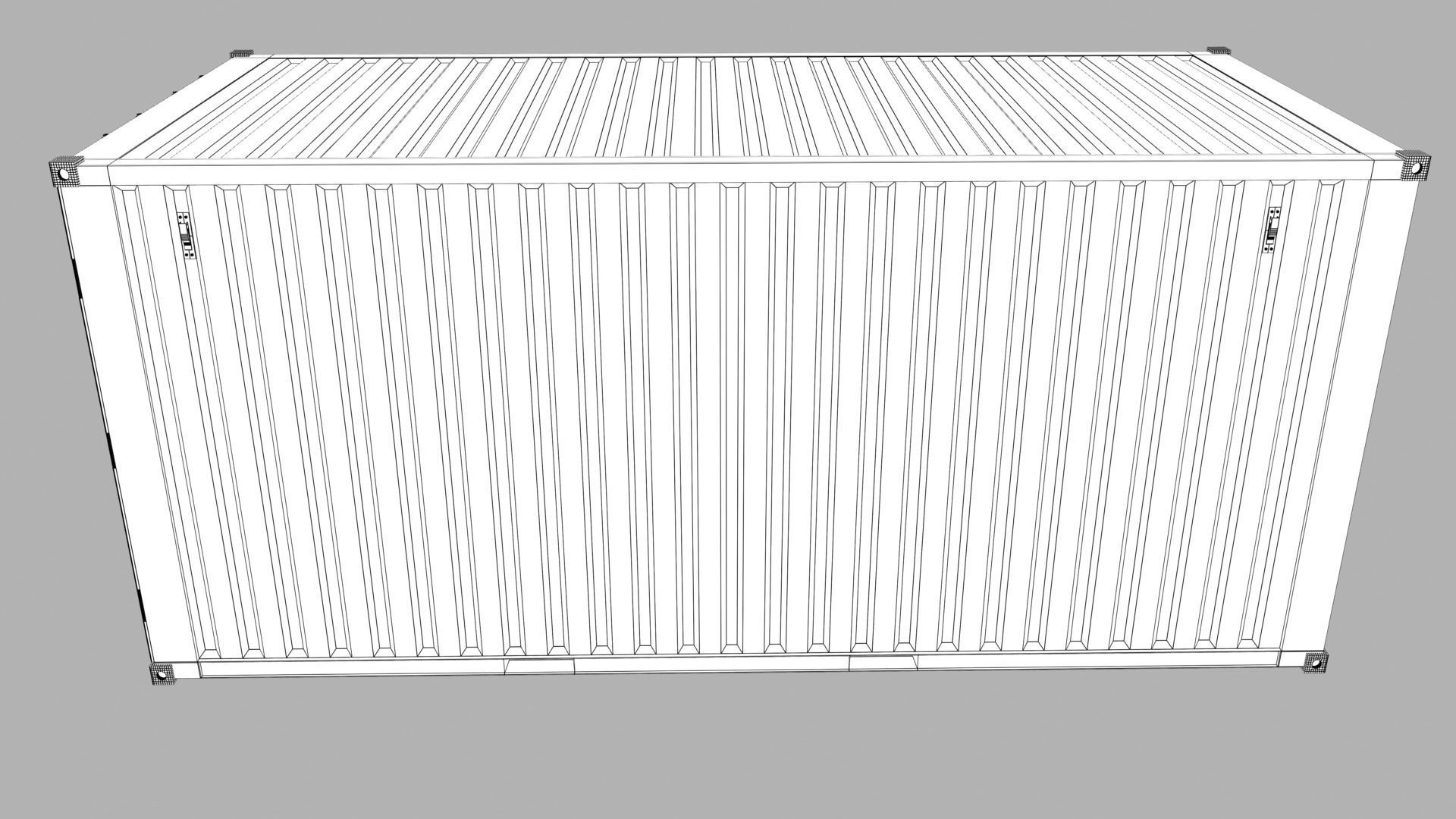 Container shipping Low-poly 3D model_5