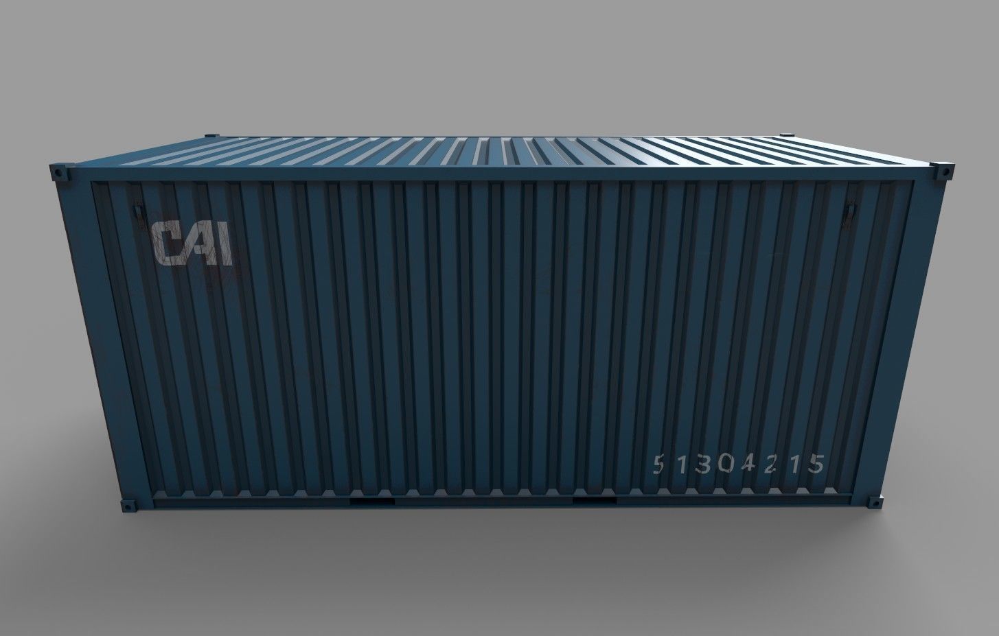Container shipping Low-poly 3D model_3