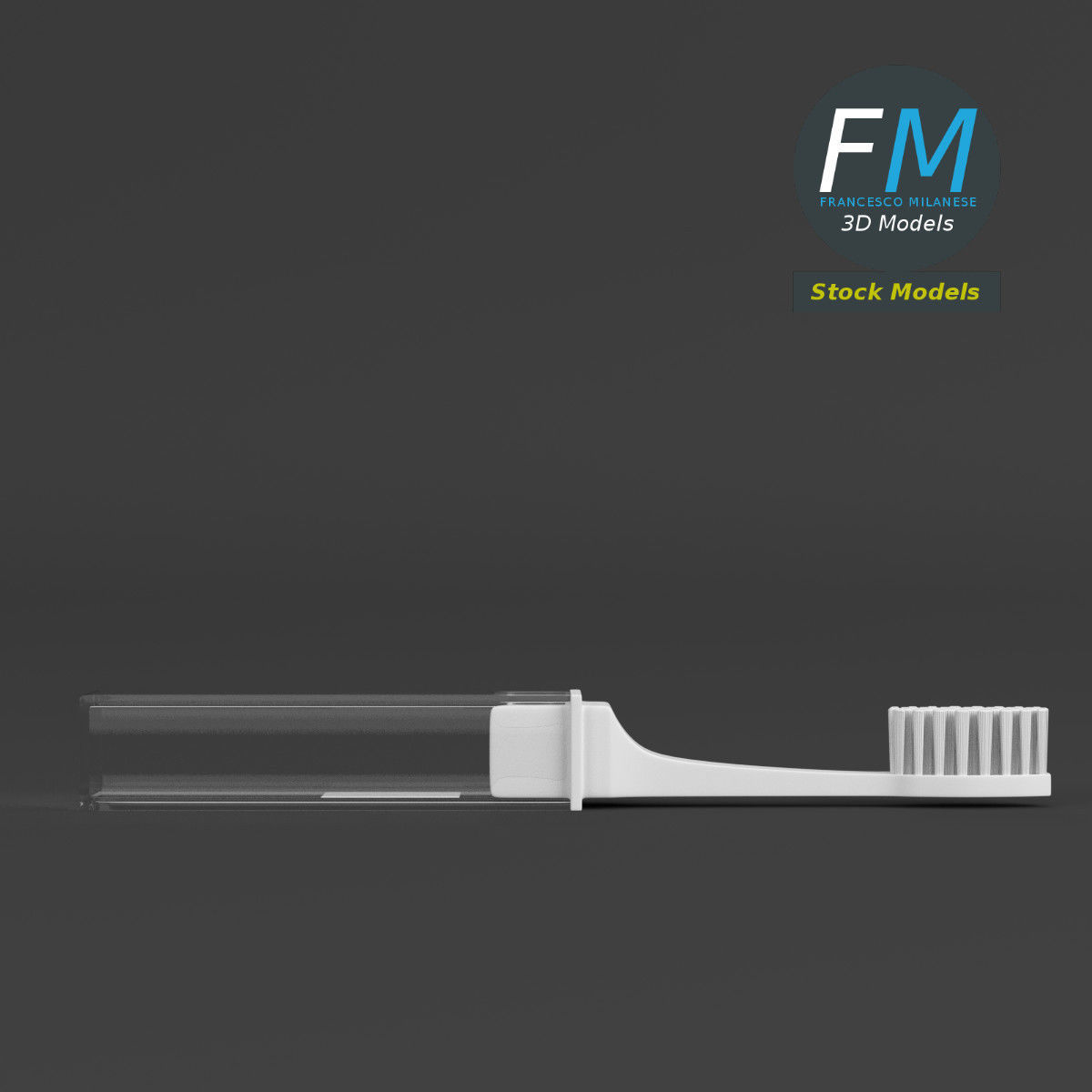 Travel toothbrush 3D model_3