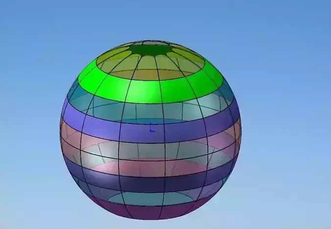 Underwater double sphere Free 3D model