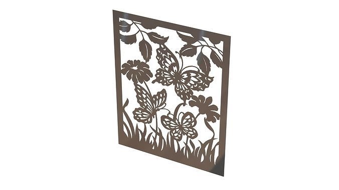 Butterfly wall picture 3D print model