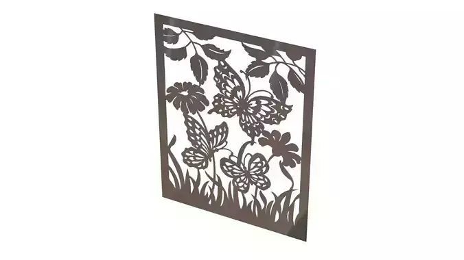 Butterfly wall picture 3D print model
