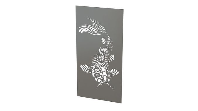 Catfish wall picture 3D print model