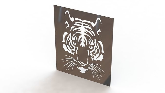Tiger picture 3D print model
