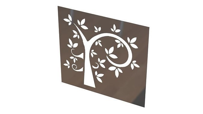 Tree wall picture 3D print model