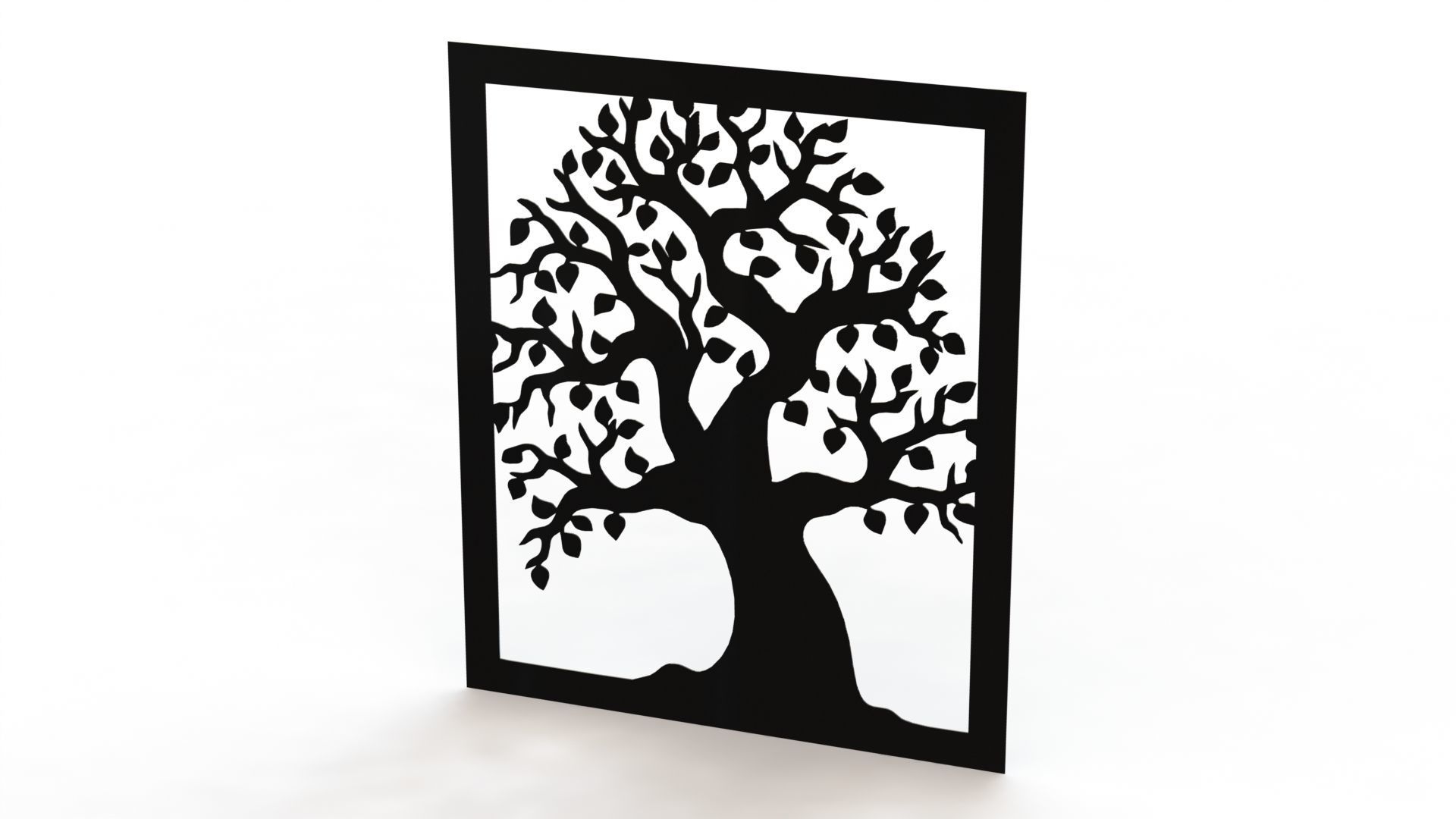 Tree steel painting 3D print model_4