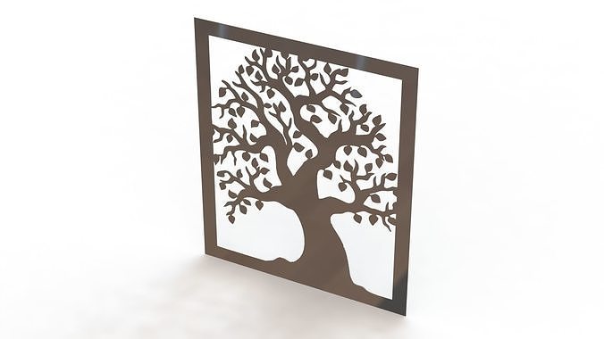 Tree steel painting 3D print model