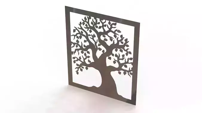 Tree steel painting 3D print model