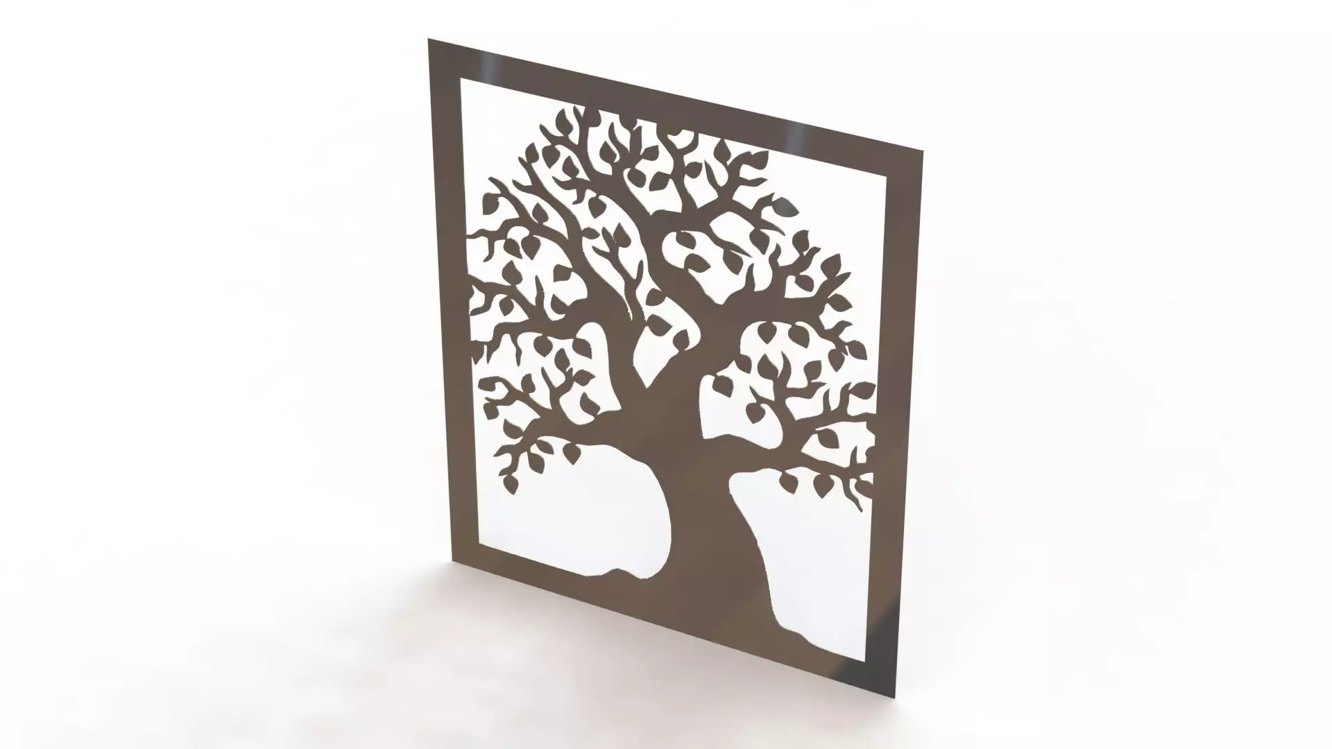 Tree steel painting 3D print model_0