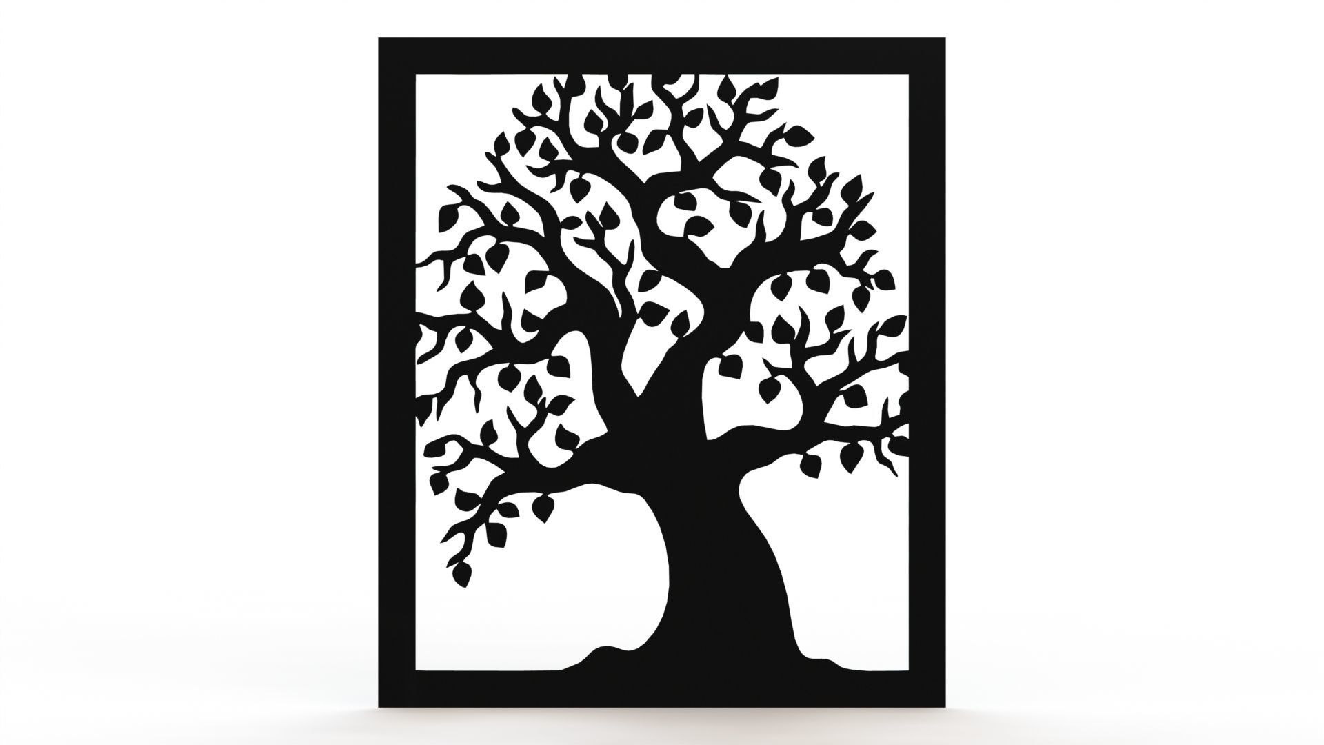 Tree steel painting 3D print model_5