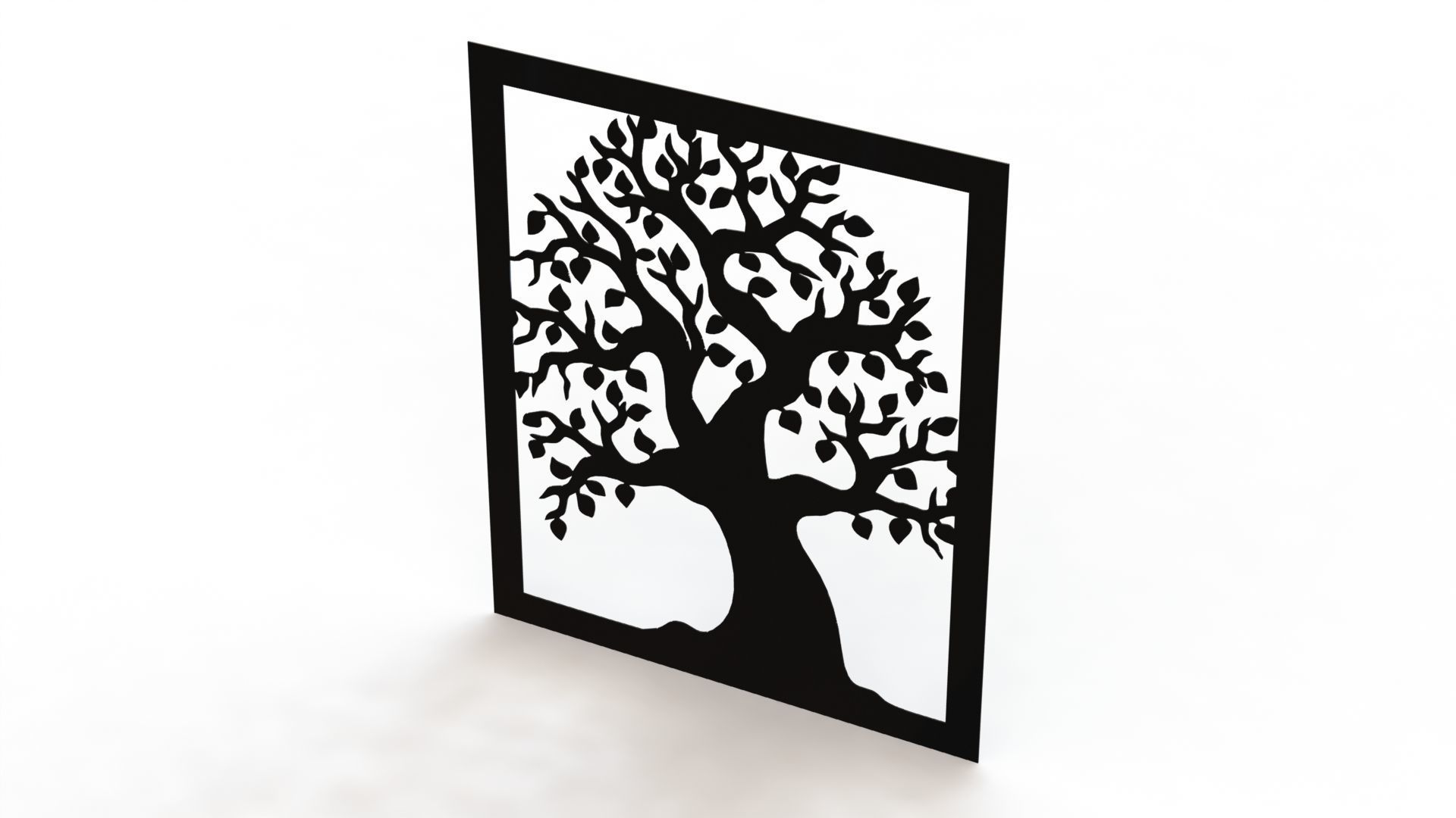 Tree steel painting 3D print model_3