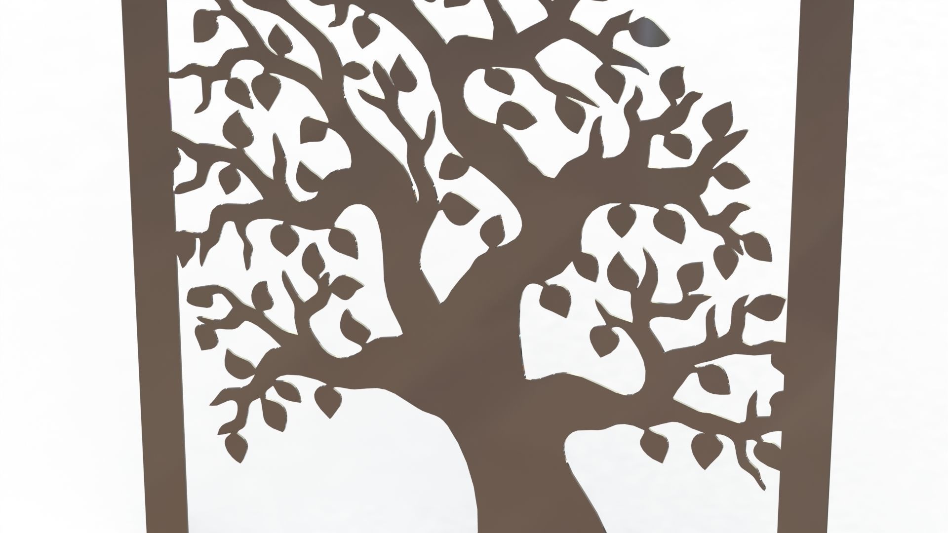 Tree steel painting 3D print model_1