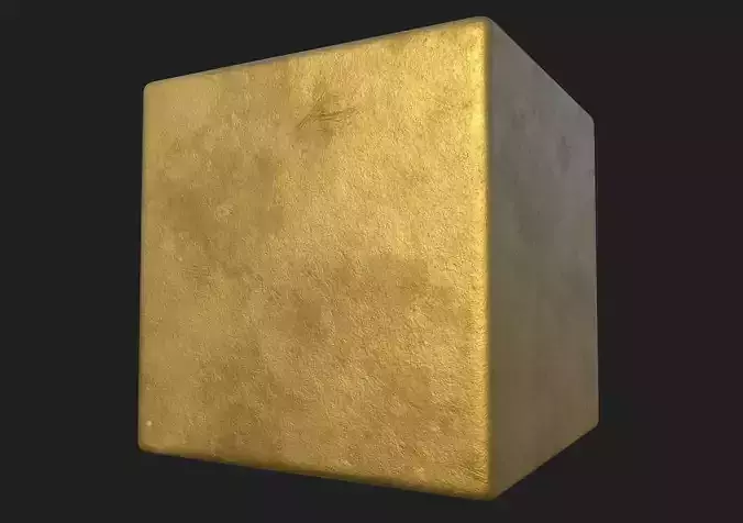 Worn Gold PBR Texture