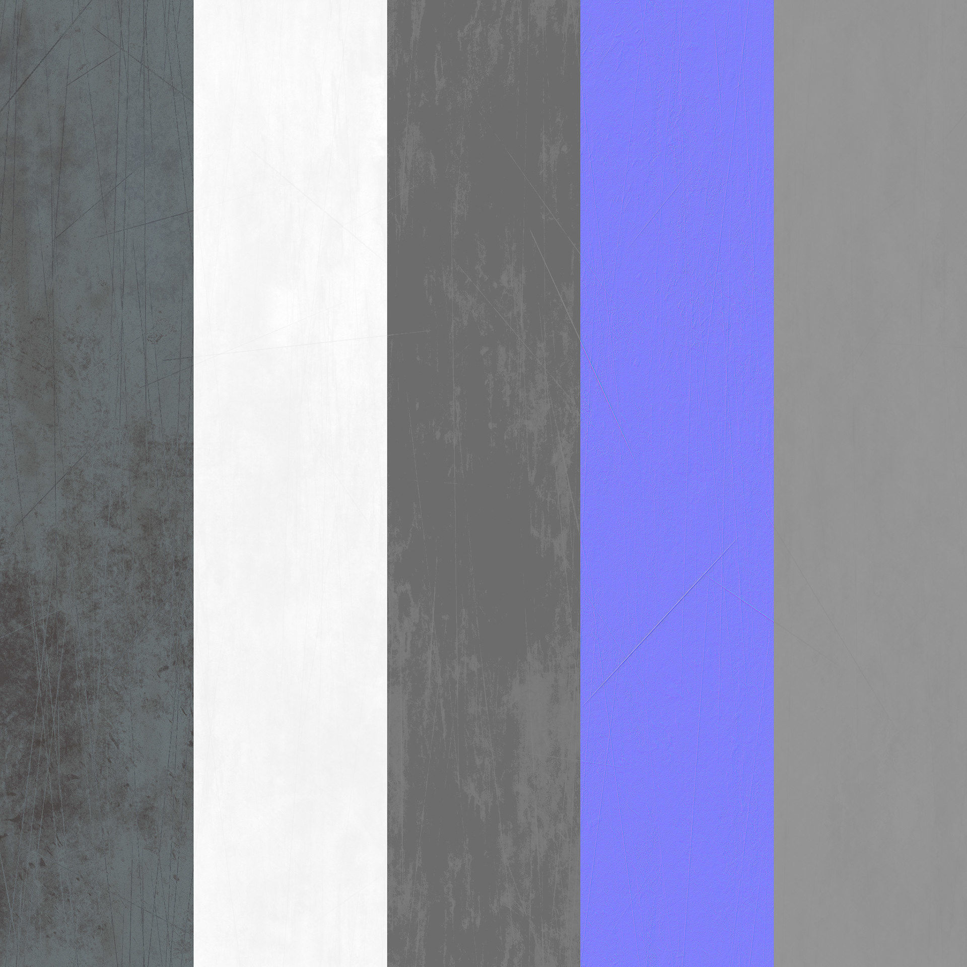 Scratched Steel PBR Texture Texture_1