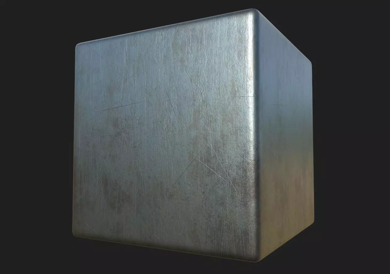 Scratched Steel PBR Texture Texture_0