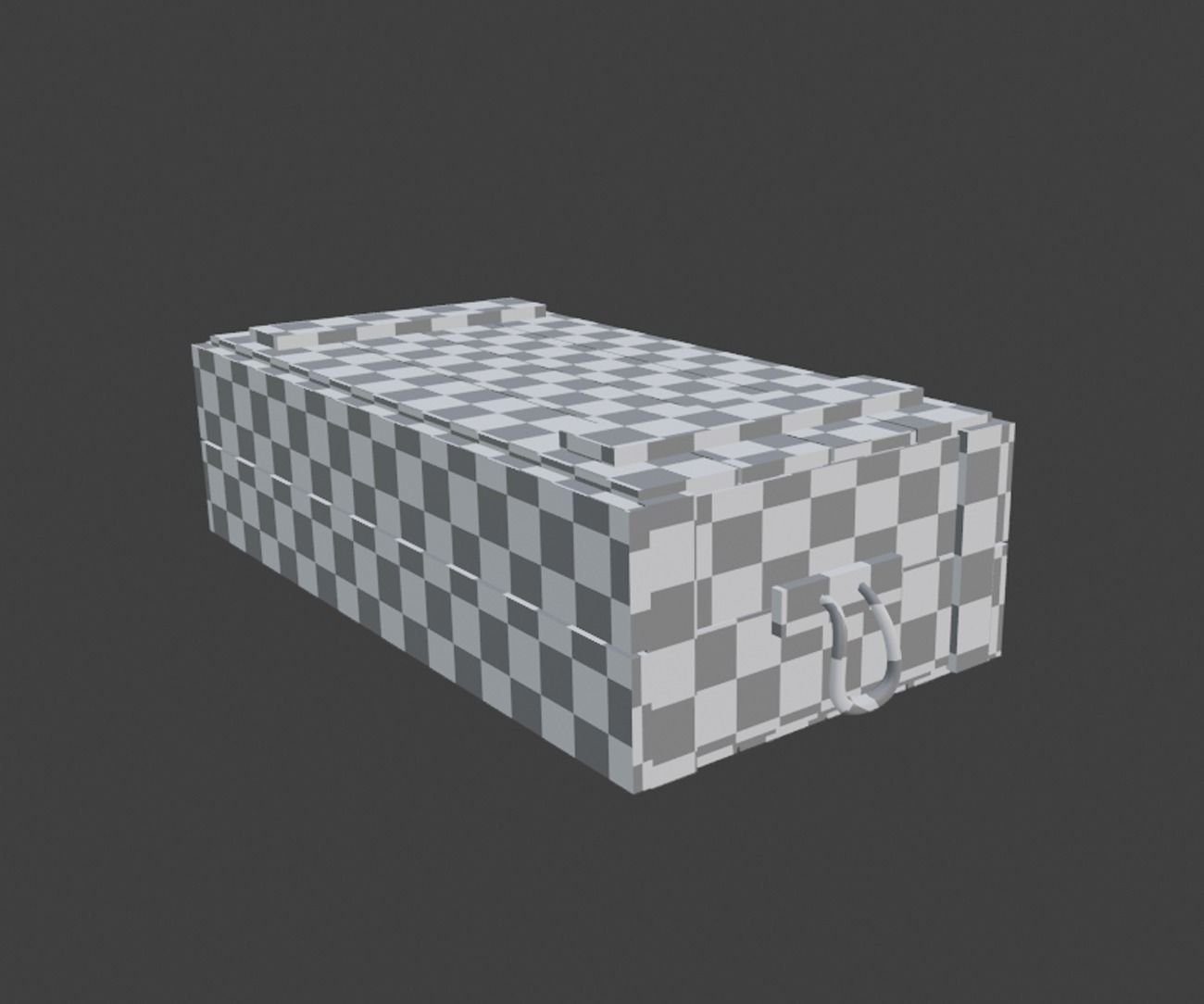Stylized Army Crate Low-poly 3D model_4