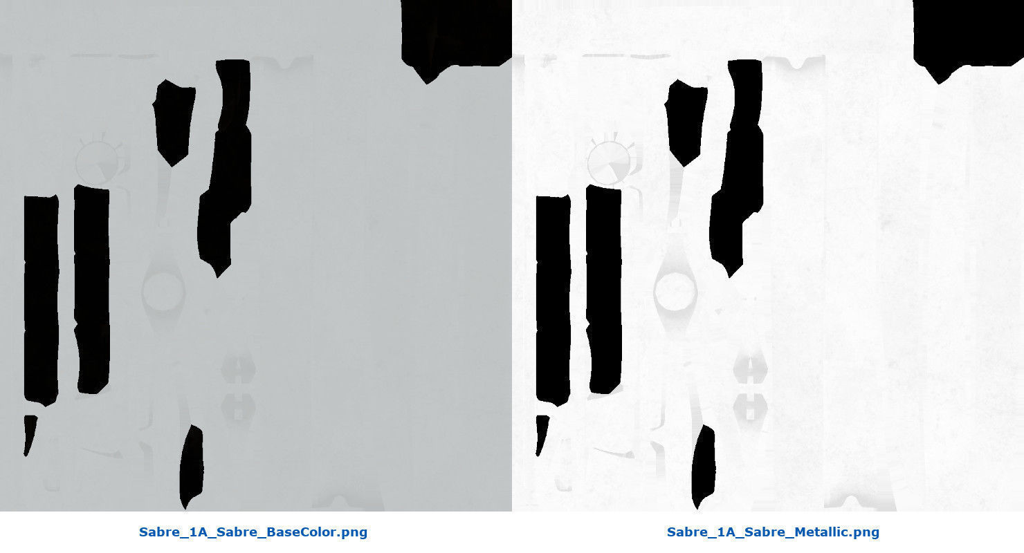 Sabre 1A Low-poly 3D model_8