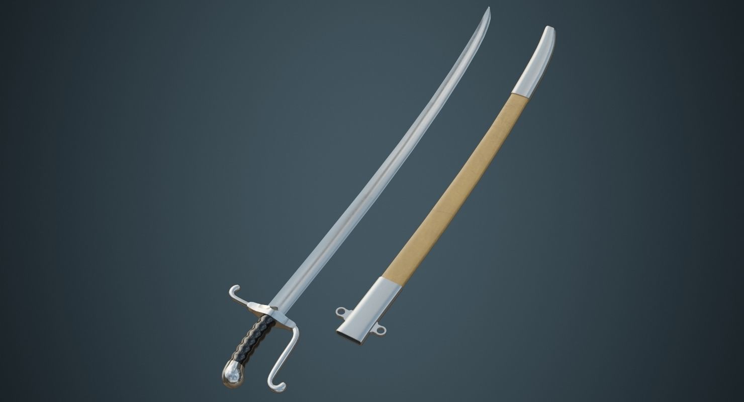 Sabre 1A Low-poly 3D model_2