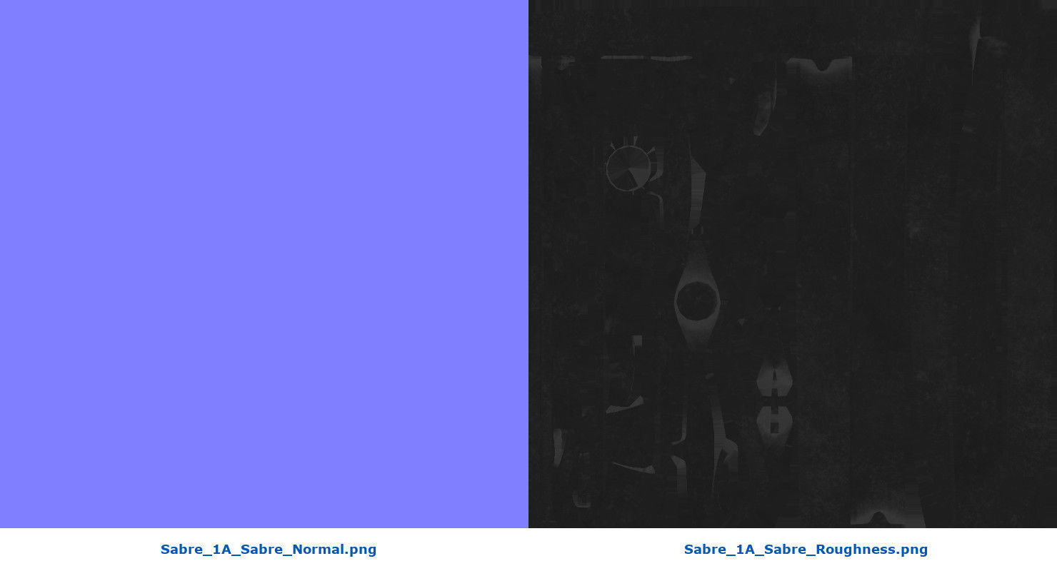 Sabre 1A Low-poly 3D model_9