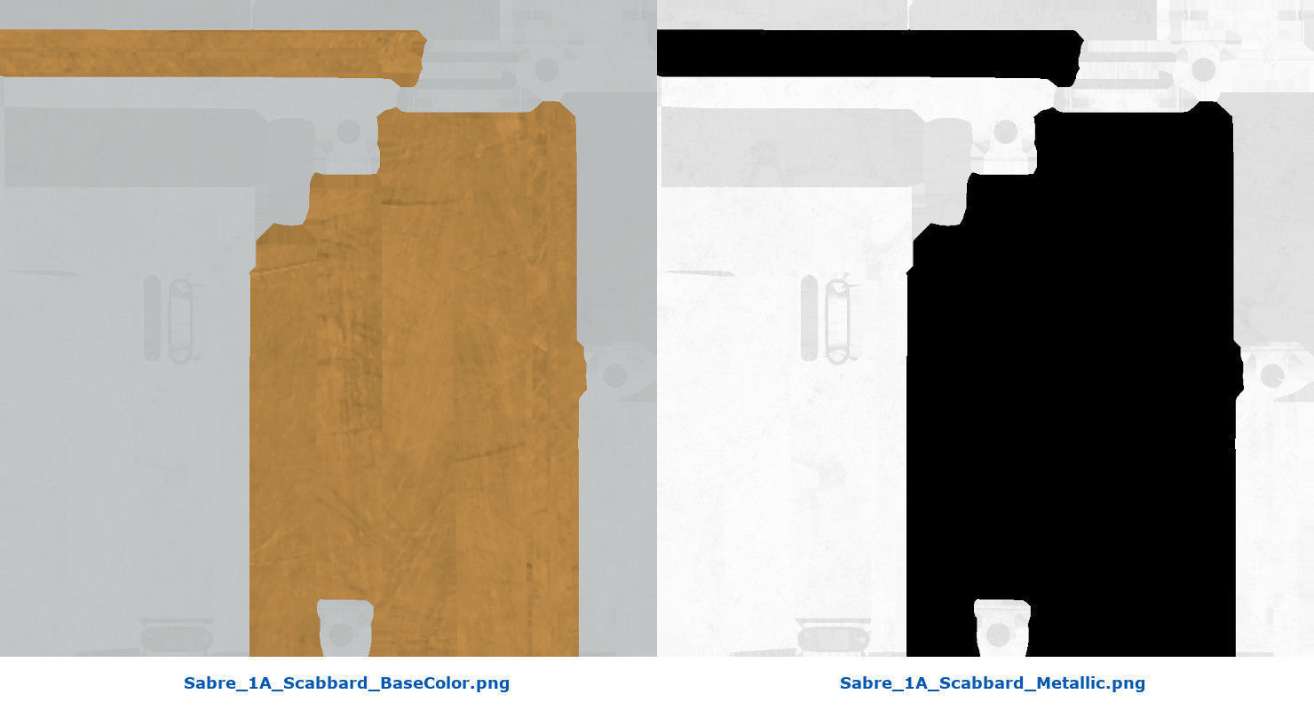 Sabre 1A Low-poly 3D model_11