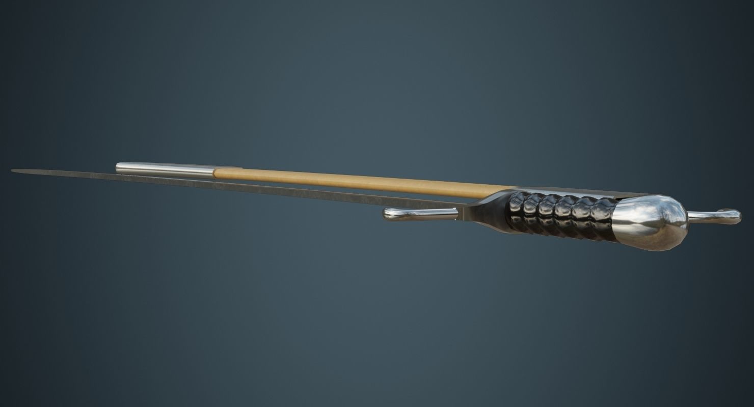 Sabre 1A Low-poly 3D model_3