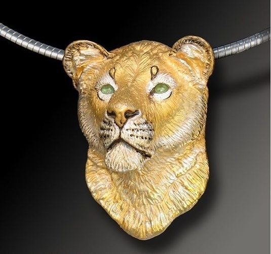 lion head pandent 3D print model