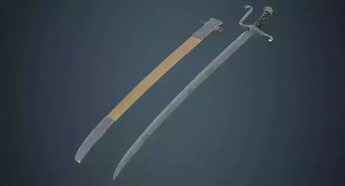Sabre 1B Low-poly 3D model