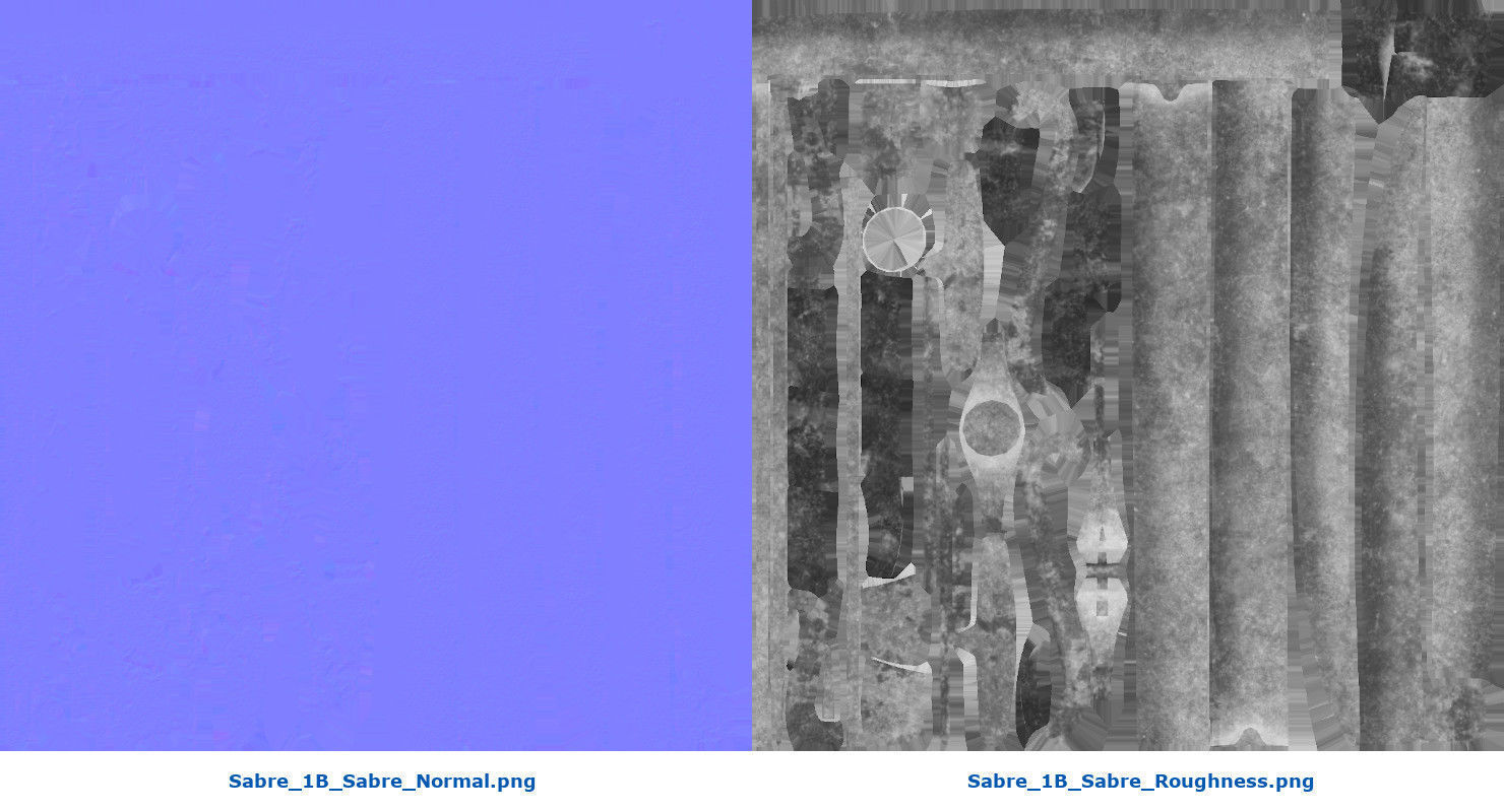 Sabre 1B Low-poly 3D model_9