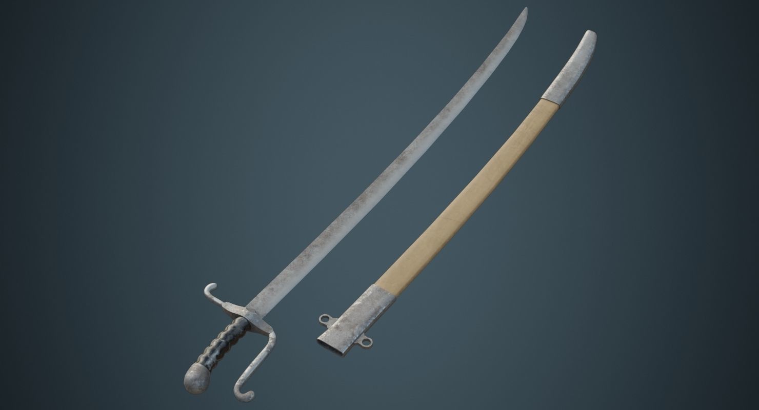 Sabre 1B Low-poly 3D model_2